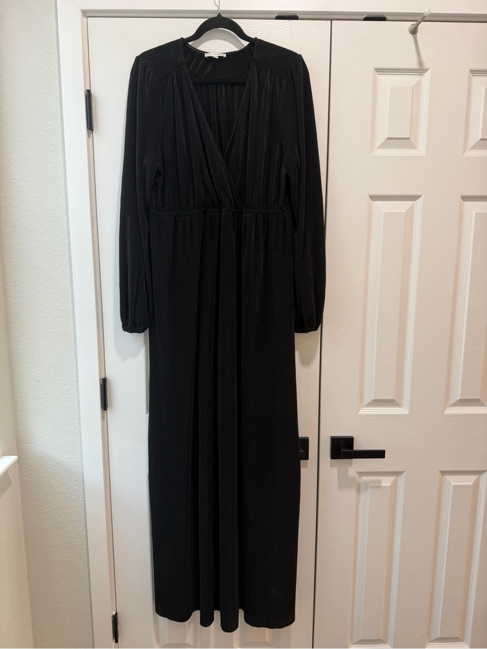 Baltic Born Black Pleaded Maxi Dress XXL